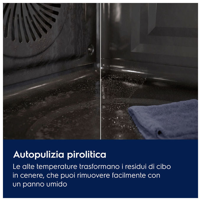 Electrolux 949 288 048 PizzaExpert Series 700 Forno da incasso Multifunzione 72 L Classe A++ Funzione PizzaExpert Pulizia Pirolitica Wi-Fi (59.4x56.9x58.9 cm) colore Nero