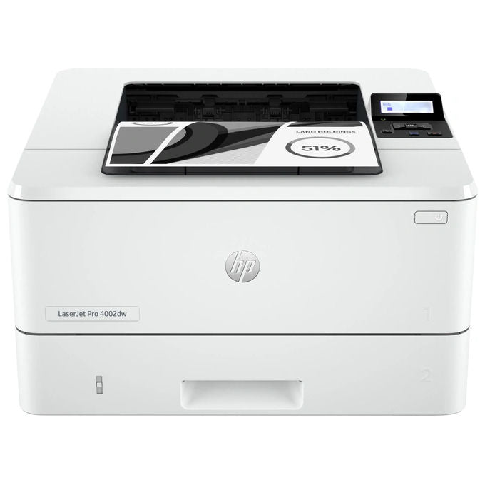 HP 2Z606F LaserJet Pro 4002dw Stampante Laser Singola Funzione A4 Monocromatica Fronte Retro 42 ppm 1200 dpi WiFi Gigabit Ethernet USB colore Bianco