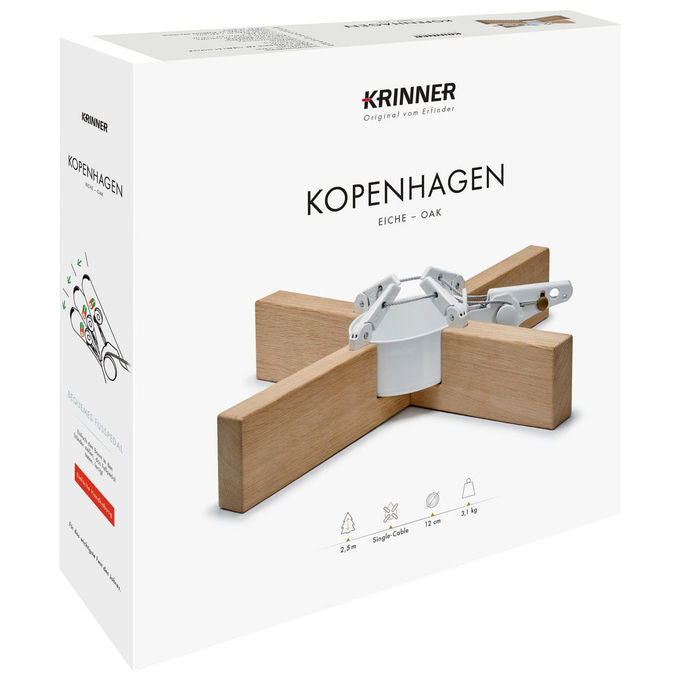 Krinner 95021 Supporto per Albero di Natale con Fissaggio a Picchetto Diametro Base 50 cm Peso 3,5 Kg colore Legno