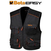 Beta 79070900 Beta Easy Gilet Multitasche da Lavoro T-C Canvas 65% Poliestere 35% Cotone 260 g-m² colore Grigio