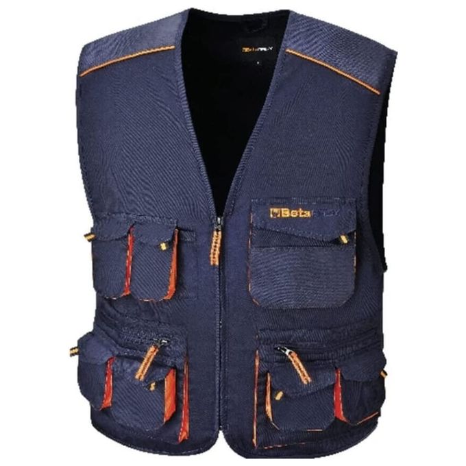 Beta BT078770900 Easy Twill Gilet da Lavoro Uomo T-C Twill 180gr Taglia XS colore Blu
