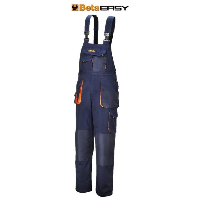 Beta BT078730901 7873E Easy Twill Salopette da Lavoro 180 g-m² 65% poliestere 35% cotone Taglia S colore Blu
