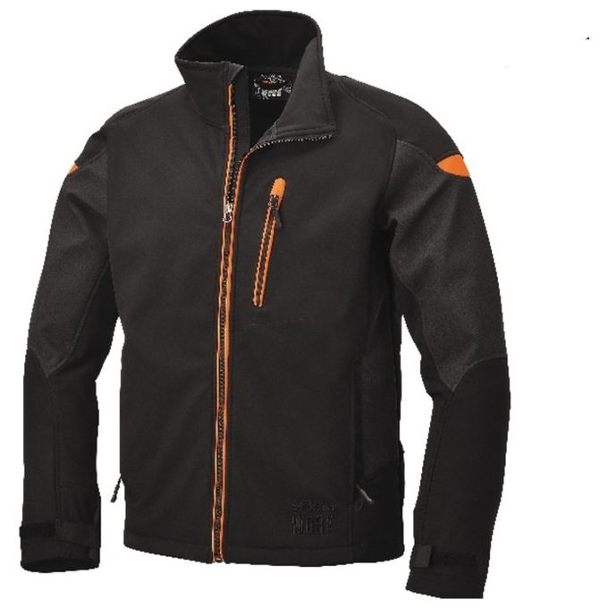 Beta 76840001 Giacca Softshell da Lavoro Impermeabile Antivento Membrana TPU 290 g-m² Taglia S colore Nero Grigio