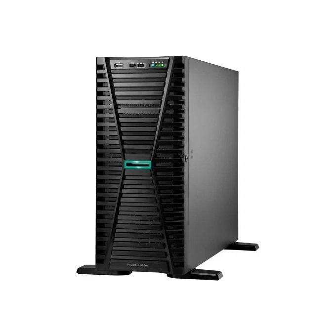 HPE ProLiant ML110 Gen11, server tower 4.5U, Intel Xeon Gold 5416S 2GHz 16 core, 64GB DDR5, 2x 960GB SSD SATA, 8 alloggiamenti SFF hot-swap