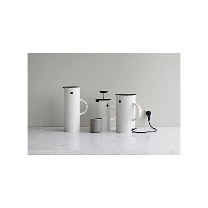 Stelton 5709846001268 960 Termoscan a doppia parete in vetro 1 L con tappo a leva e a vite colore Bianco