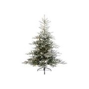 Amicasa 9670122 Grandis Albero di Natale Artificiale Innevato 180 cm 400 Luci LED Bianco Caldo 1564 Rami colore Verde Innevato