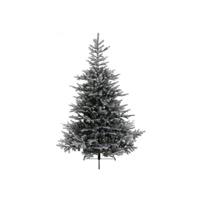 Kaemingk 689761 Grandis Fir Albero di Natale Artificiale 180 cm 1564 rami con Piede in Metallo colore Innevato