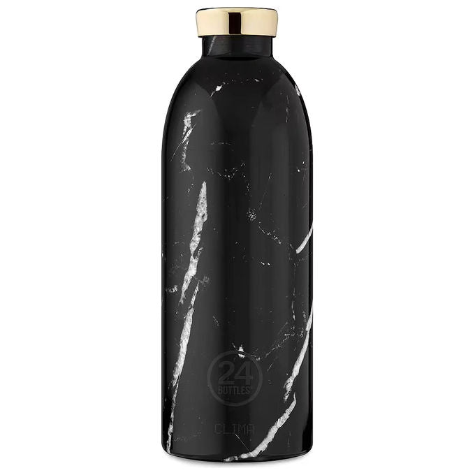 24Bottles 8051513921667 Grand Borraccia 850 ml Acciaio Inossidabile 18-8 Mantiene Caldo fino a 12 Ore Freddo fino a 24 Ore colore Nero