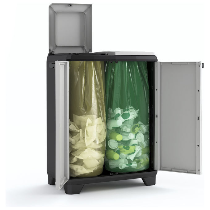 Keter Armadio per la Raccolta Differenziata Split Premium 68x39x92H con piedini