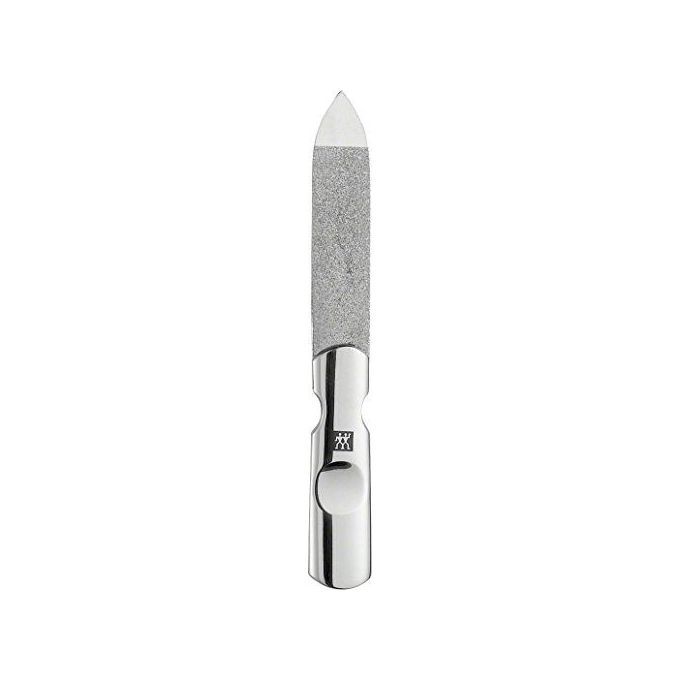ZWILLING 97438-004-0 Classic Inox Set Manicure 4 Pezzi in Acciaio Inox con Custodia in Pelle Nera con Chiusura a Pulsante colore Nero