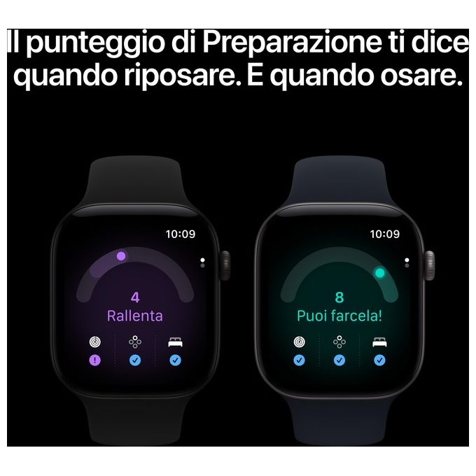 Apple MJEE4QL-A Apple Watch Series 12 GPS Cassa 42 mm in Alluminio con Cinturino Sport colore Oro chiaro
