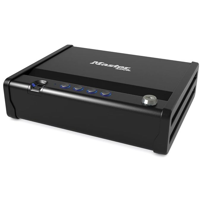 Master Lock MLD08EB cassaforte biometrica con apertura impronta digitale e chiave di emergenza colore Nero