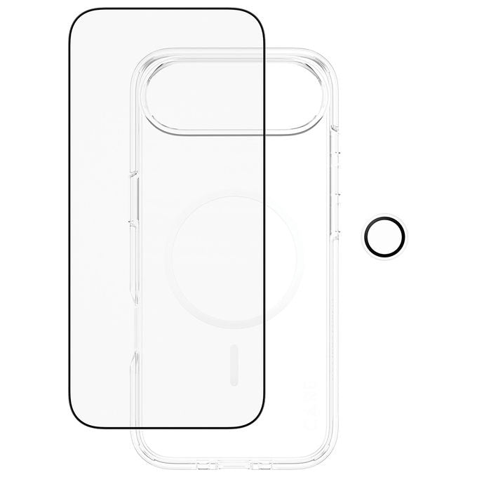 PanzerGlass CR66372 3-in-1 Flagship Explorer Bundle Pellicola proteggischermo trasparente Vetro temperato PET Silicone MagSafe compatibile colore Trasparente