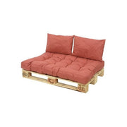 JARDIDECO Set cuscini per pallet esterni in poliestere adatti per 120 x 80 cm colore Arancione