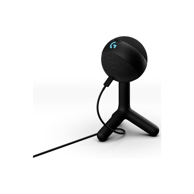 Logitech G 988-000551 Yeti Orb Microfono da Tavolo USB 24 bit-48 kHz Cardioide Condensatore colore Nero