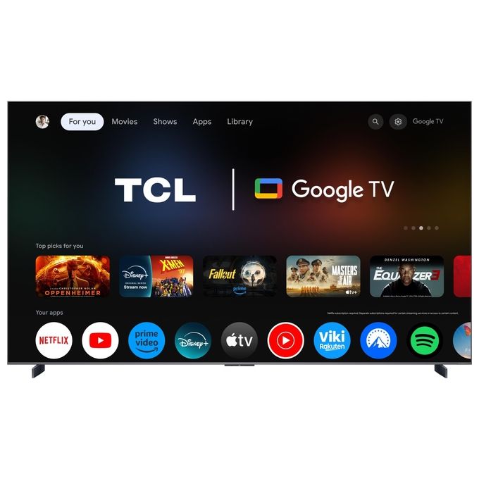 TCL 98C8L C8L TV 98'' SQD-Mini LED 4K Google TV 144Hz Dolby Vision Atmos Audio Bang and Olufsen