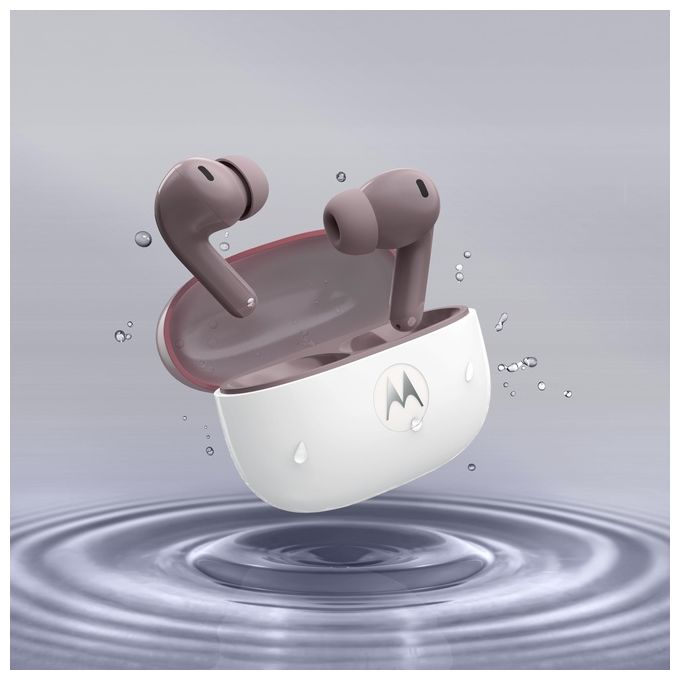 Motorola PG38C08178 Moto Buds 2 Auricolare Wireless In-ear Bluetooth 6.0 Cancellazione Attiva del Rumore fino a 55dB 11 Ore di Autonomia Colore Viola