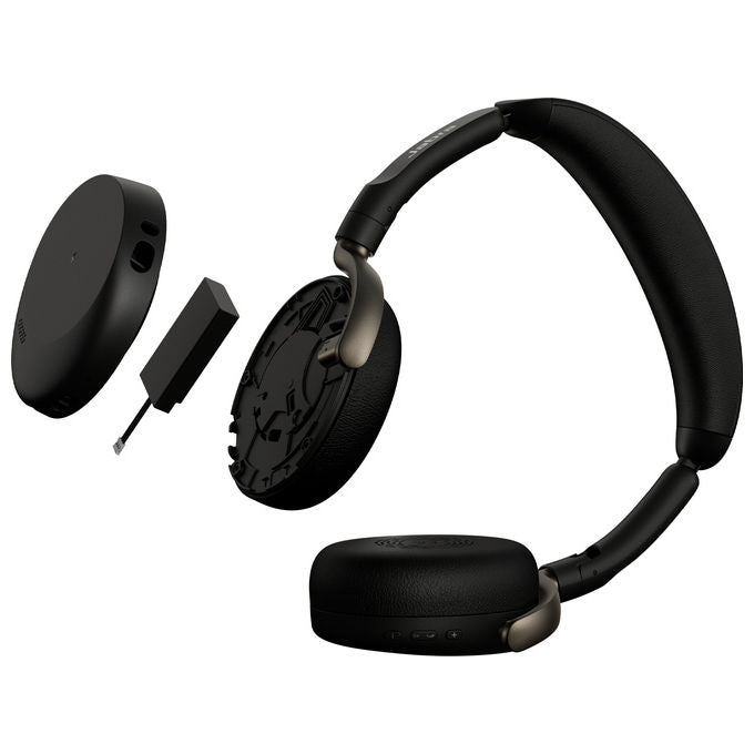 Jabra 36699-999-999 Evolve3 65 Flex Auricolare Wireless Bluetooth USB Tipo A Microfono Integrato Cancellazione Rumore Adattiva Fino a 80 Ore di Autonomia colore Nero