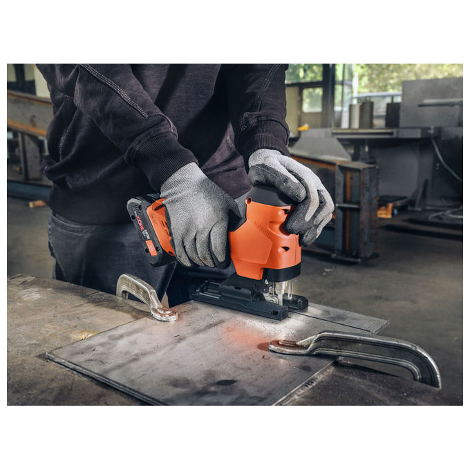 Fein 99100001561 F-IRON Jig 26 A Sega Alternativa a Batteria per Legno e Metallo con Corsa 26 mm e 4 Livelli di Pendolismo colore Nero