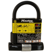 Master Lock 8377EURDPRO Antivol in U Acciaio Temprato Doppio Bloccaggio Ansa 16 mm Colore Nero