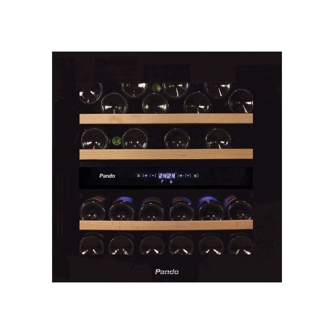 Pando Vinoteca Sotto Piano 60 cm Luce Multicolore colore Nero