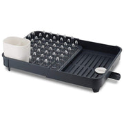Joseph Joseph 5028420850406 Extend Asciugapiatti Estensibile con Vano per Posate Rimovibile e Sistema di Drenaggio Integrato colore Grigio