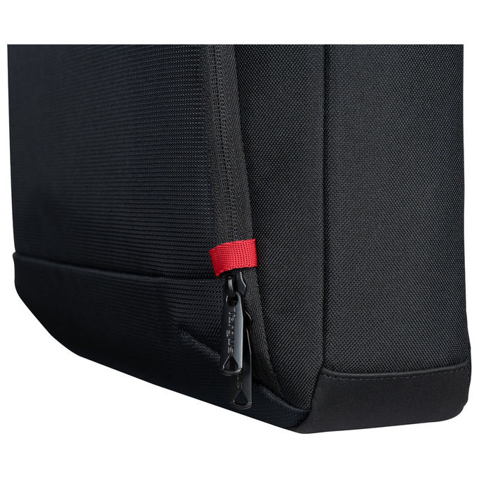 Targus CN418GL EcoSmart Valigetta ventiquattrore per schermo fino a 45,7 cm (18 pollici) con tracolla rimovibile e cinghia per carrello colore Nero Rosso