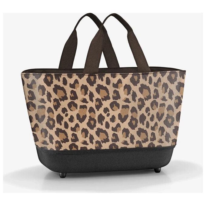 Reisenthel BE6048 Shoppingbasket Borsa per la spesa 22 l con tasca frontale pieghevole leggera colore Leo Macchiato