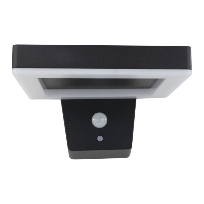 REV 2023001300 LED Solar Wandleuchte Square Lampada da Esterno con Sensore di Movimento 270 lm IP44 colore Nero