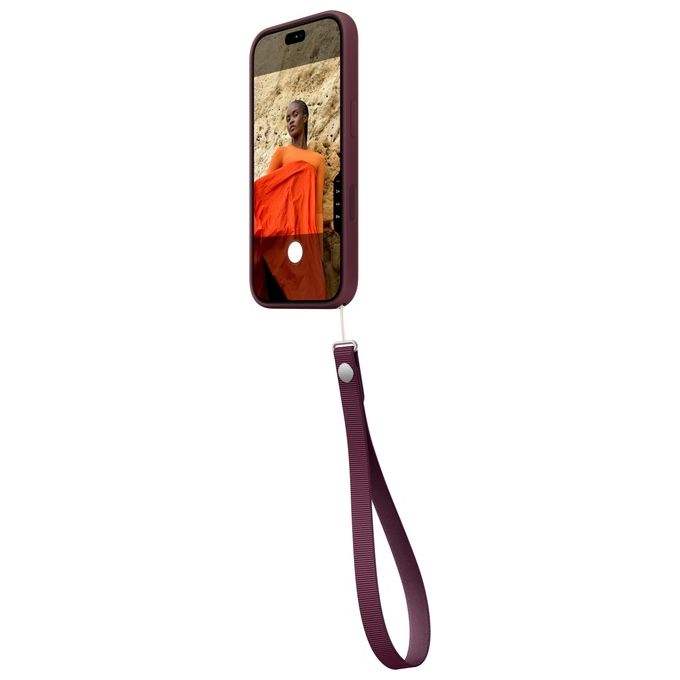 Apple MKF74ZM-A Laccetto da polso in tessuto riciclato PET 100% con magneti integrati colore Borgogna