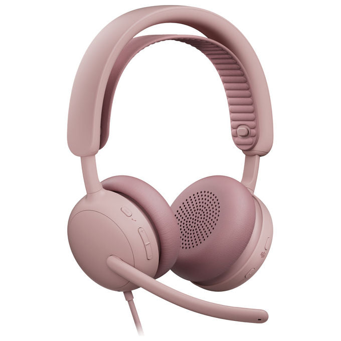 Logitech 981-001616 Zone Wired 2 Auricolare Cablato con Microfono Boom USB Type-C - USB Type-A Frequenza 20 - 20000 Hz Impedenza 36 Ω colore Rosa