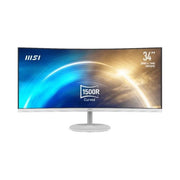 MSI 9S6-3PB2CT-007 PRO MP341CQW Monitor Curvo 34'' UWQHD 3440x1440 100Hz 1ms FreeSync Altoparlanti Integrati colore Bianco