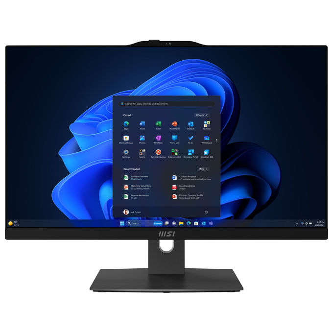 MSI MODERN AM242TP 1M-2267XEU PC All-in-One 23,8'' FHD Touch Intel Core 5-120U 8GB DDR5 SSD 512GB Wi-Fi 6E colore Nero