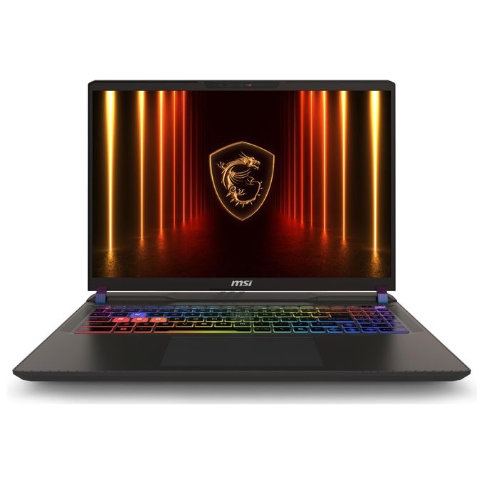 MSI Notebook Gaming 16'' QHD+ 240Hz Intel Core Ultra 9 RTX 5070 Ti 16GB RAM 1TB SSD FreeDOS Grigio