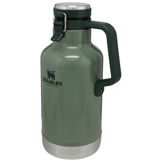 STANLEY 10-01941-067 Classic Easy-Pour Growler 1.9 L Acciaio Inossidabile Isolato Antigoccia Lavabile in Lavastoviglie colore Verde