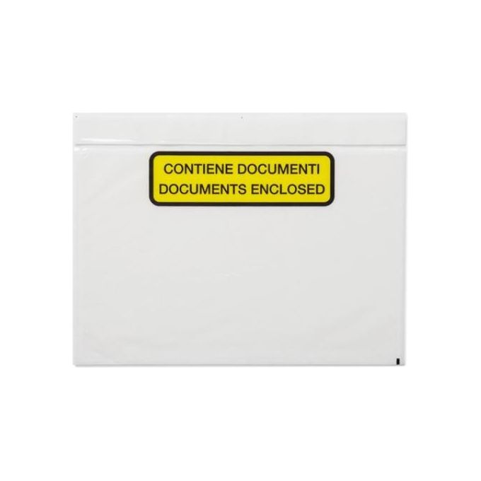 WillChip A-42-N-ALL CF500 WePACK Buste adesive portadocumenti di sicurezza 340x240 mm 500 pezzi colore Trasparente