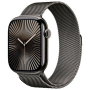 Apple MX053QL-A Watch Serie 10 Smartwatch GPS + Cellular 42mm Cassa in Titanio con Cinturino in Acciaio Inox colore Ardesia