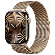 Apple MC7T4QL-A Apple Watch Series 10 Smartwatch GPS + Cellular 46 mm con Cassa in Titanio e Cinturino Loop Milanese colore Oro