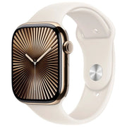 Apple MWYY3QL-A Apple Watch Series 10 Smartwatch GPS + Cellular 46 mm con Cassa in Titanio e Cinturino Sport Loop colore Oro