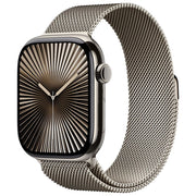 Apple MWXF3QL-A Watch Serie 10 GPS + Cellular 42mm Cassa in Titanio con Loop in maglia milanese colore Titanio