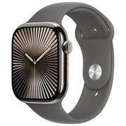 Apple MWYA3QL-A Apple Watch Series 10 Smartwatch GPS + Cellular Cassa 46 mm Titanio Naturale con Cinturino Sport Loop Grigio Pietra M-L colore Grigio pietra