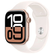 Apple MWWU3QL-A Apple Watch Series 10 GPS 46 mm Smartwatch con Cassa in Alluminio e Cinturino Sport Loop colore Rosa fard