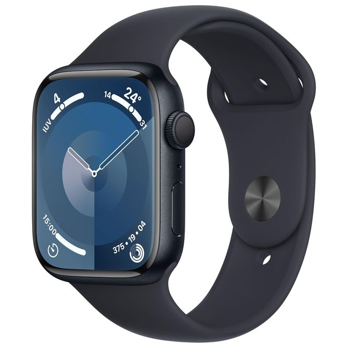 Apple MR8X3QL-A Watch Series 9 Smartwatch GPS 41mm Alluminio con Cinturino Sport M-L colore Mezzanotte