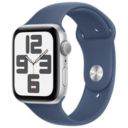 Apple MXEQ3QL-A Watch SE Smartwatch GPS 44mm Cassa in Alluminio con Cinturino Denim Sport Band colore Blu