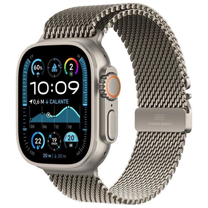 Apple MX4M3TY-A Watch Ultra 2 GPS + Cellular 49mm Cassa in Titanio con Cinturino Loop Milanese 64 GB 36 h Durata Batteria colore Titanio