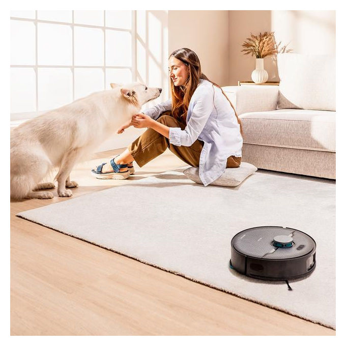 Cecotec A01_EU01_114481 Conga X70 Robot aspirapolvere e lavapavimenti con IA Navigazione Laser 5200 mAh autonomia 240 min Wi-Fi colore Nero