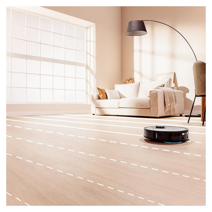 Cecotec A01_EU01_114481 Conga X70 Robot aspirapolvere e lavapavimenti con IA Navigazione Laser 5200 mAh autonomia 240 min Wi-Fi colore Nero
