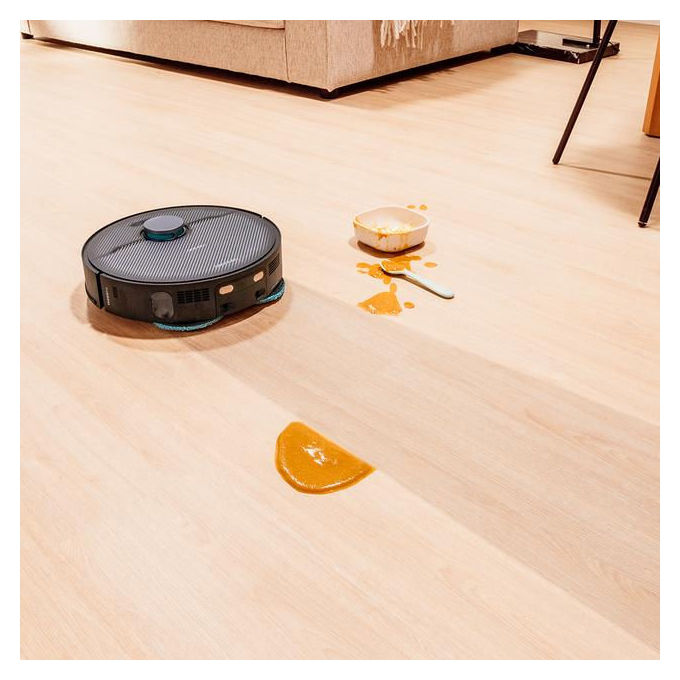 Cecotec A01_EU01_114481 Conga X70 Robot aspirapolvere e lavapavimenti con IA Navigazione Laser 5200 mAh autonomia 240 min Wi-Fi colore Nero