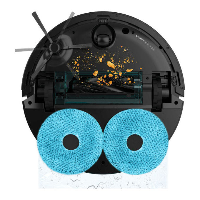 Cecotec A01_EU01_114481 Conga X70 Robot aspirapolvere e lavapavimenti con IA Navigazione Laser 5200 mAh autonomia 240 min Wi-Fi colore Nero