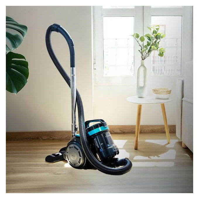 Cecotec aspirapolvere a traino senza sacco Conga Rockstar Cyclonic XL, 890W, 17 kPa, serbatoio 2.5L, tubo telescopico metallico